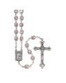  AMETHYST MULTI FACETED GLASS BEAD ROSARY 